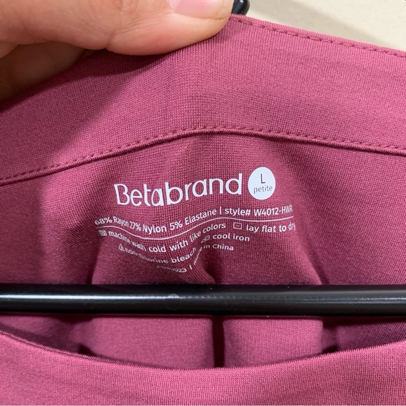 NWOT BetaBrand Women’s Purple Plum Shift Dress Sz Large petite with pockets - Picture 2 of 7